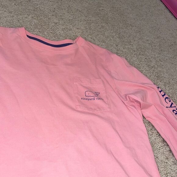 NEW Vineyard Vines Big Girls Long Sleeve Tee Pink - Picture 3 of 6